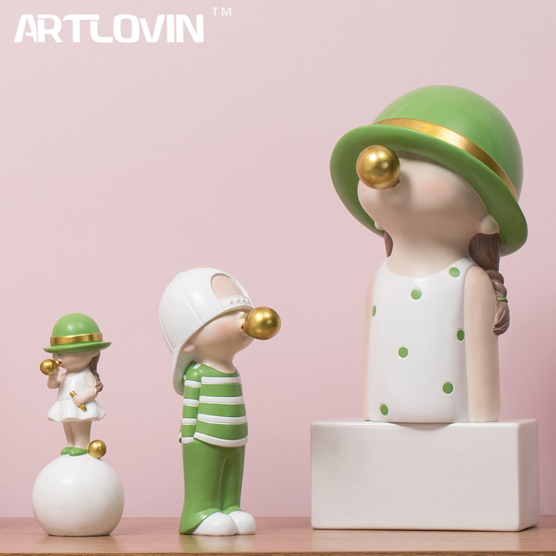 Home Decor Y2K - Artlovin Nordic Stijl Karakter Beeldjes Kids