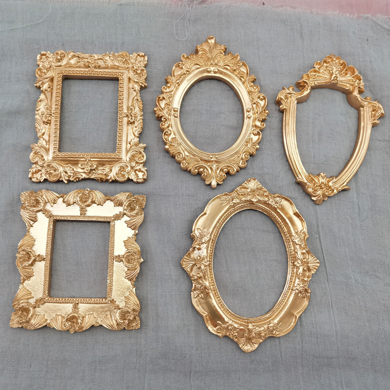 Bamboo Photo Frame - Mini gouden kleine fotolijst schietrekwisieten retro