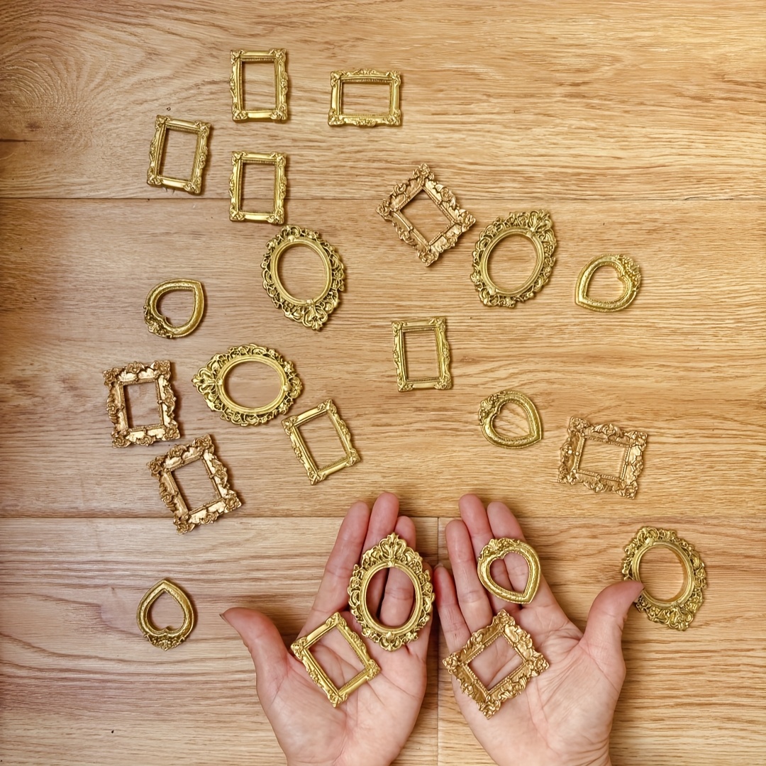 Bamboo Photo Frame - 12 stuks vintage mini fotolijsten, elegante