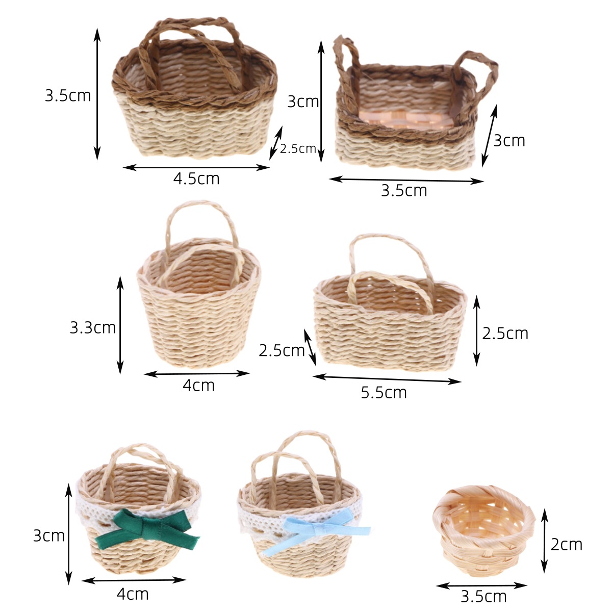1Pc Poppenhuis Handgeweven Laf - Rattan Plant Basket recensie en prijs