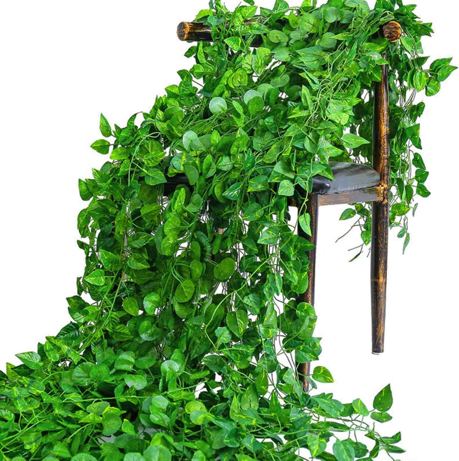 Kunstmatige Groene Klimopblad  - Rattan Plant Basket recensie en prijs